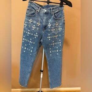 Lucky Brand Women's Stretch Embroidered Cropped Jeans 4 / 27